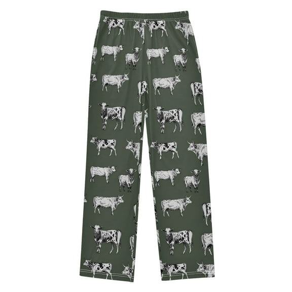 joogoo Vintage Cows Pajama Pants Pj Bottoms Sleepwear Lounge L