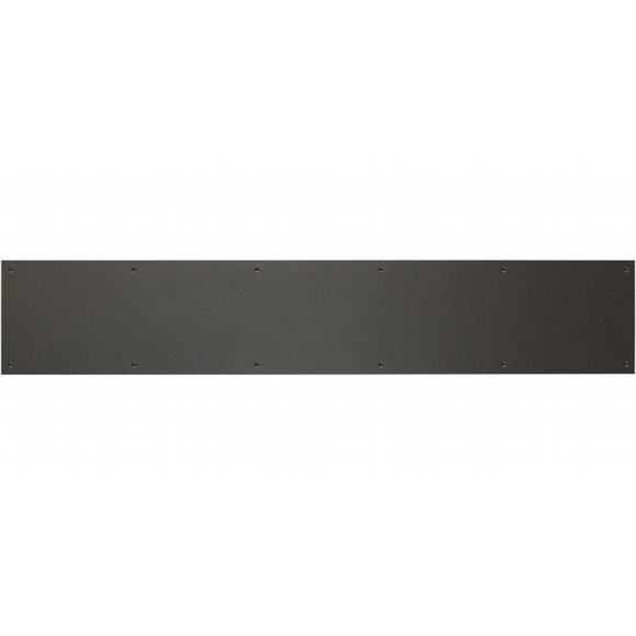 Brass Accents A09-P0634-DB 6 x 34 in. Screw Mount Dark Bronze Aluminum Kick Plate