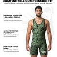 thumbnail image 2 of Exxact Sports Digital Camouflage Men's Wrestling Singlet, High-Performance Powerlifting Singlet, Wrestling Singlets for Men (AXL, Green Camo), 2 of 7