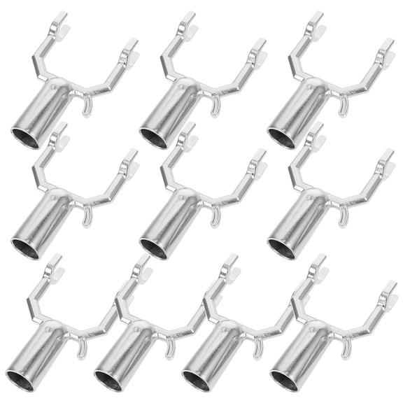 OUNONA 10 Pcs Brackets Tree Support Frame Fruit Tree Support Fork 10x6cm Silver