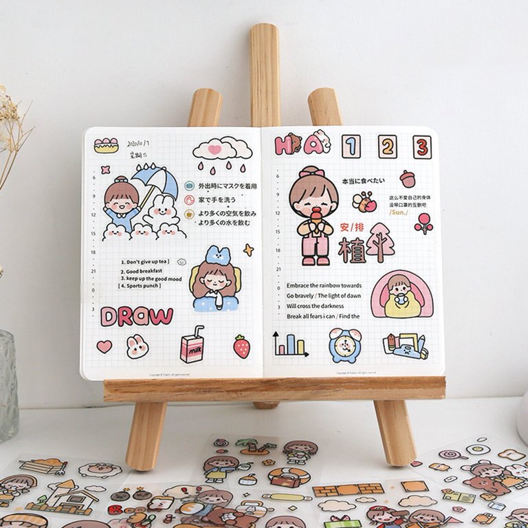 Journal Supplies Sticker Sheet — hatsumidori