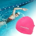 thumbnail image 2 of Unique Bargains 1 Pc Silicone Waterproof Swimming Cap Rose Red, 2 of 5