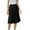 Black, variant on Xyxonk Womens Pleated Midi Skirt High Waist Elastic Skirt Summer Knee Length Swing A-Line Skirts 2025 Black XL