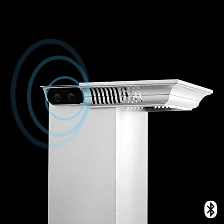 ZLINE Hotte de Cuisine Murale 30 Po en Acier Inoxydable avec Haut-Parleurs Bluetooth CrownSound Intégrés (KBCRN-BT-30)