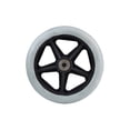 thumbnail image 2 of QualitChoice Accessoire de Remplacement pour Fauteuil Roulant de 7 Pouces, Roulettes de Valise de Voyage à Roue avant Résistantes à l'Usure, Outils de Réparation Faciles [Dia.16-17cm] Gris [Dia.16-17cm] Gris, 2 of 6
