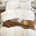 thumbnail image 5 of Sasttie King Size Comforter Set, 7-Piece Bed in a Bag, Pintuck Bedding Sets for All Season, Ivory, 5 of 8