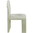 thumbnail image 4 of Meridian Furniture Bennett Mint Chenille Fabric Dining Chair (Set of 2), 4 of 7