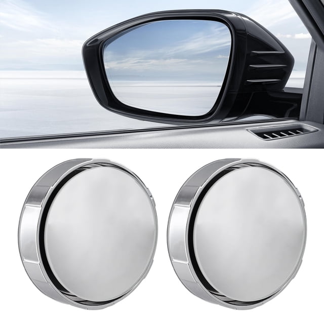BUYISI 2Pcs Car Blind Spot Rear View Mirror Side Blind Spot Mirror For Car-Degree Suction Cup Parking Auxiliary Convex Mirror