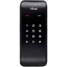 Alfred DB2 Smart Door Lock Touchscreen Keypad Pin + Bluetooth In Black