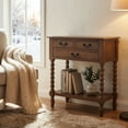 thumbnail image 3 of SAFAVIEH Athena French 3-Drawer Brown Wood Rectangle Console Table (23.5 in. W x 13 in. D x 29.5 in. H), 3 of 17