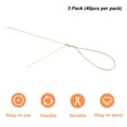thumbnail image 3 of Uxcell 32 Inch 22 Gauge Paper Wrapped Floral Stem Wire Bouquet Stem Gold Tone 3 Pack/120 Pieces, 3 of 5