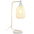 thumbnail image 2 of Elegant Designs 19" Mesh Wire Desk Lamp, White, 2 of 9
