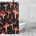 thumbnail image 2 of Coolnut Red Mushroom Shower Curtains Waterproof Fabric Shower Curtain Bathroom with Hooks Washable Bathroom Shower Curtains 60x72 Inch Home Decor, 2 of 6