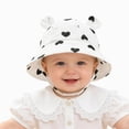 thumbnail image 4 of CAUYDY 18 Months Toddler Sun Hat 9-12 Months Baby Infant Girls Summer Cute Wide Brim Bucket Hats 2T 3T 4T Kids Boys Girls Adjustable Sun Protection Beach Hat (Sizes 3-12 Months,Light Gray), 4 of 6