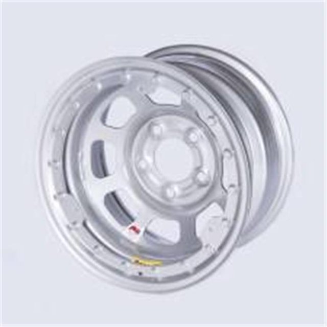 58DF3ISLK Roue d'Angle D-Hole Arrière de 3 Po - Manteau de Poudre Argenté