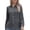 Dark Gray, variant on Tqcoqu Plus Size Button Down Shirts for Women,Wrinkle Free Long Sleeve Dressy Shirts,Womens Casual Collar V Neck Solid Fitted Tops,Dark Blue Women's S-XXXXXL