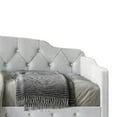thumbnail image 5 of Castle Place Twin Velvet Upholstered Daybed with Crystal Button Tufting, Silver, 5 of 8