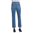 thumbnail image 2 of NYDJ womens  Marilyn High-Rise Washed Crystal Straight Leg Jean, 18, 2 of 4