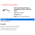 thumbnail image 2 of Rear Lamp Harness Connector - Compatible with 2000 - 2002 GMC Yukon 2001, 2 of 2