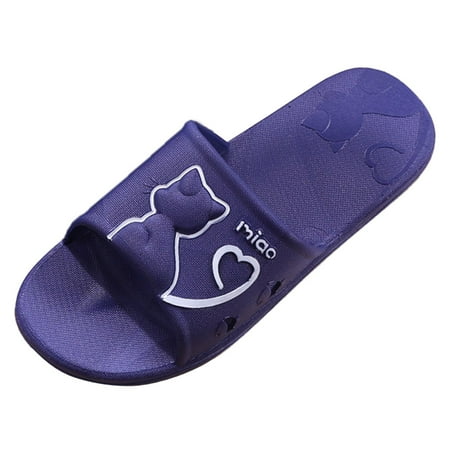 

Quealent Adult Men Shoes Mens Slippers 13 Mens Couple Shoes Cartoon Cat Non Slip Hollow Water Leakage Slippers Mens Slippers Indoor Outdoor Clog Blue 8