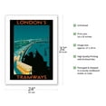 thumbnail image 2 of London’s Tramways - Boadicea and Her Daughters Statue - Vintage Railroad Travel Poster c.1929 - Fine Art Matte Paper Print (Unframed) 24x32in, 2 of 4