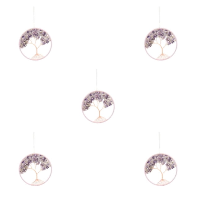 Monstrate Exquisitos atrapasueños de ágata natural: decoración colgante de pared de dormitorio hecha a mano y mano de obra es amatista Type2 NO2