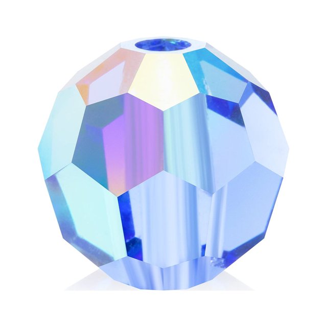 CHOK 40 Pièces (4mm) Siam Perles Simples Rondes en Cristal Preciosa