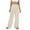 Beige, variant on Lmnyox Women's Wide Leg Lounge Pants Casual Elastic High Waist Trousers with Pocket Business Palazzo Pants