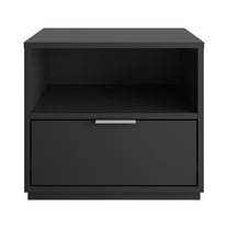 Nexera Hunter 2 Drawer Nightstand, Black