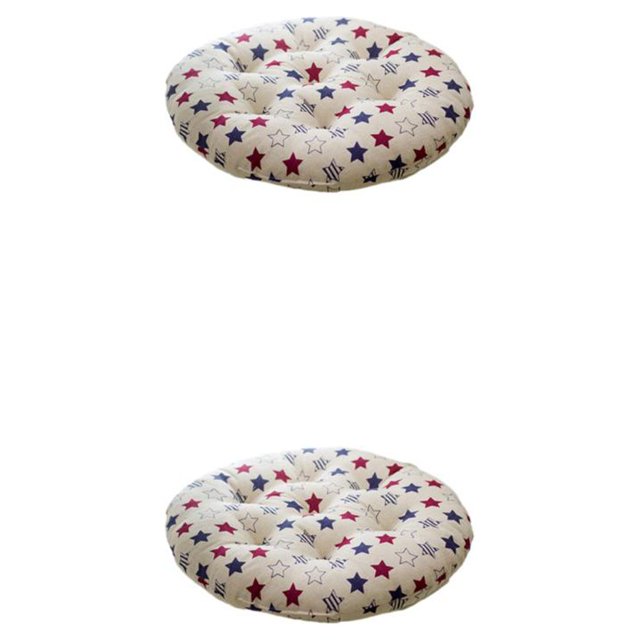 Matsuzay Cojín para silla Stay Put y antideslizante para mayor comodidad Sillas de oficina transpirables y permeables al sudor para silla de 【estrella】 redonda 1 2Conjunto