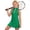 Red/White/Blue, variant on Girls Tennis Dress Kids Golf Dresses Sleeveless Athletic Performance Dress With 1/4 Zip Neckline Collar Sporty Sundress 10-11 Years