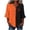 Orange#3, variant on Hvogkswy Halloween Shirts for Women Button Print 3/4 Sleeve Henley Shirts Loose Comfy Holiday Party Casual Shirt, Gifts for Women
