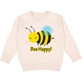 thumbnail image 2 of Inktastic Bee Happy Toddler Sweatshirt, 2 of 4