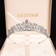 thumbnail image 2 of Coronas de novias europeas y americanas, diademas, accesorios, boda de la reina, adornos de piedra de circonio, accesorios para el cabello, 2 of 5