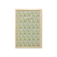 thumbnail image 1 of Floral Wall Art with Frame, Flowers on a Cream Tone Background, Printed Fabric Poster for Bathroom Living Room, 23" x 35", Cream Multicolor, by Ambesonne, 1 of 2