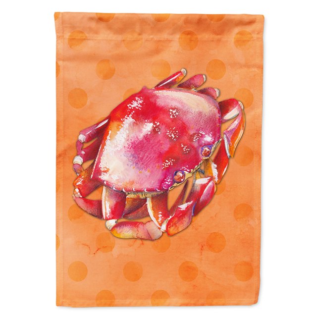 "Treasures BB8268CHF Bandera de casa de lona de lunares naranja, tamaño, multicolor" Caroline's Treasures BB8268CHF