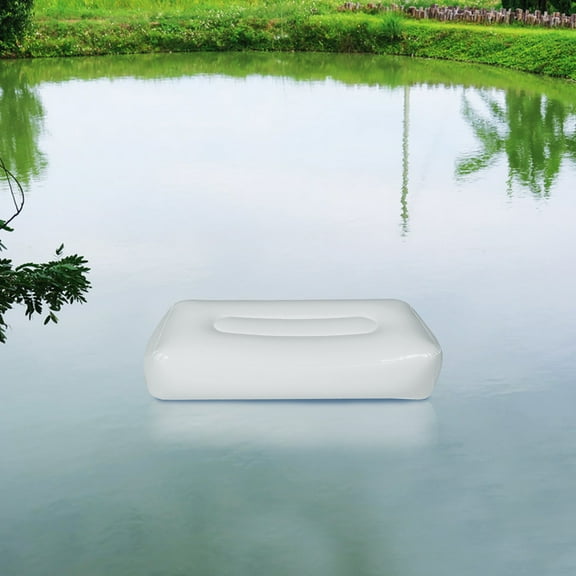 SWETRACE 1Set Boat Seat Cushion for Kayak Inflatable PVC Material White 22X10.6X5.9in Anti Slip