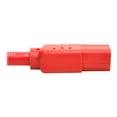 thumbnail image 2 of Tripp Lite 6ft Heavy Duty Power Extension Cord 15A 14 AWG C14 to C13 Red 6' - For Computer, Scanner, Printer, Monitor, Power Supply, Workstation - 230 V AC Voltage Rating - 15 A Current Rating - Red, 2 of 8
