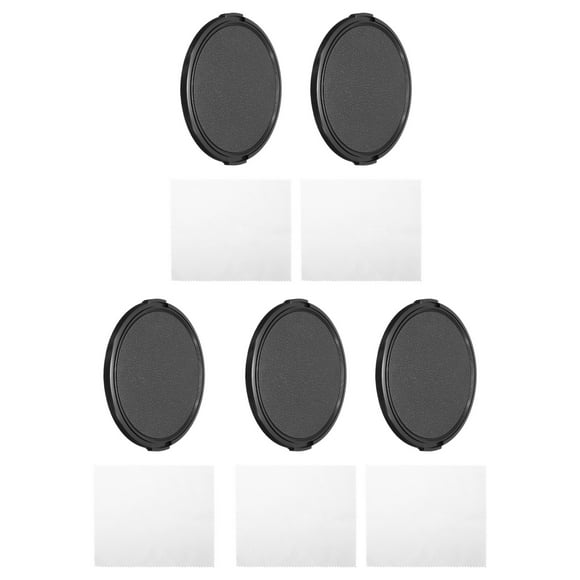 Unique Bargains 86mm Lens Cap, 5 Pack Sides Pinch Snap Camera Lens Cover for Front Lens
