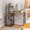 Natural, variant on 40"  Desk with 4-Tier Storage Shelves,  Office Corner Desk Writing Study Workstation Table for Small Space,