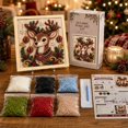 thumbnail image 5 of 3D Christmas Fabric Poke Art DIY Craft Kit, Vintage DIY Christmas Craft Kit for Adults and Beginner, 5 of 6