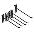 thumbnail image 3 of FITYLE 5Pcs Wall Hooks Hangers Hooks for Grid Wall Panel Iron Rustproof Multifunctional for Office Retail Shop Garage Household Show , black 25cm, 3 of 9