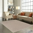 thumbnail image 2 of Home Queen Pet Friendly Area Rugs Beige - 4' Hexagon, 2 of 3