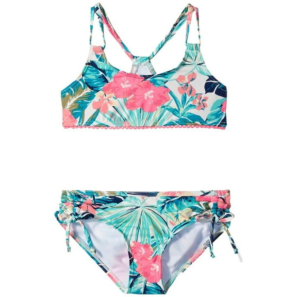 Roxy - Roxy NEW Pink Girl Size 8 Tropical Floral-Print Swimwear 2-PC ...