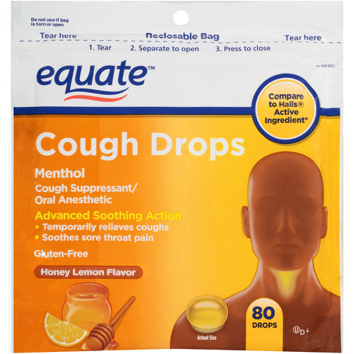 Equate Honey Lemon Cough Drops 80ct