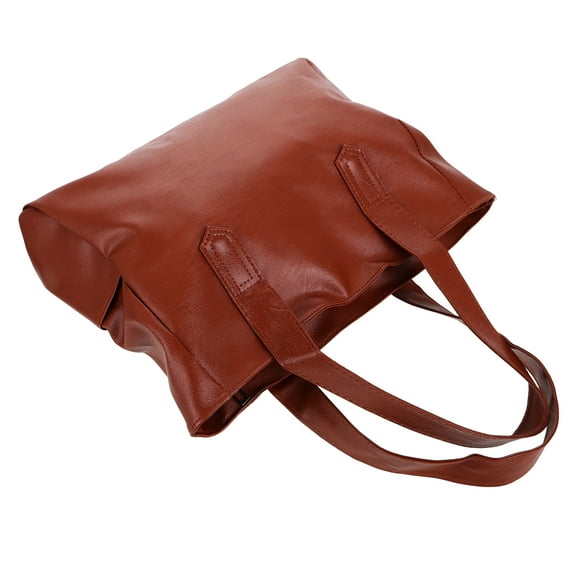 WHAMVOX WORGEOUS Pu Leather Tote Bag for Women with Zipper and Pockets Large Capacity Shoulder Bag Trendy and Cute for Travel School and Work
