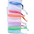 thumbnail image 3 of 5 Pcs Double Layer Bubble Foam Net, Exfoliating Mesh Soap Saver Pouch Bubble Foam Net Drawstring Holder Bags, Facial Cleaning Tool, 3 of 4