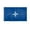 Nato 3x5 ft Polyester Flag, variant on AGAS Small NATO North Atlantic Treaty Organization Atlantic Alliance Flag 4x6 inch - 11 inch Plastic Pole Polyester Fabric Stitched Edges NATO Hand Held Mini Small Stick Flags