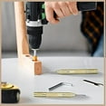 thumbnail image 3 of Poinçon de Centre Automatique, 2 Pack 5 dans le Poinçon de Centre de Tension Chargé par Ressort Poinçon de Trou de Centre Automatique avec les Outils Réglables de Menuisier de Pointe d'Acier de Ressort d'Impact d'Une Main, Or, 3 of 7