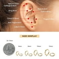 thumbnail image 6 of Turandoss Small Hoop Huggie Earrings for Women Hypoallergenic 14K Gold Plated Surgical Steel Cartilage Nose Earring for Sensitive Ears Womens Jewelry Trendy Earring Sets Stack for Multiple Piercing, 6 of 9